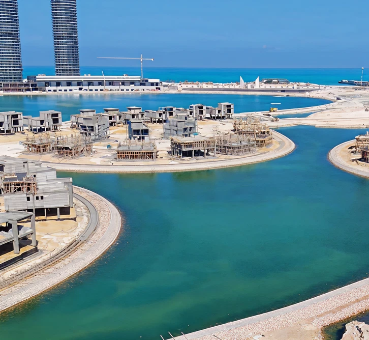 Shore Protection Works For Villas Island Project of New Alamin